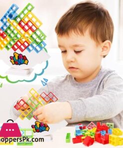 Odeez Tetra Tower Balance Games Stacking Team Building Blocks Board Game For Kids Family Balancing Blocks Board Games Stacking Fun Toy For Children