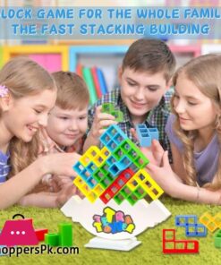 Odeez Tetra Tower Balance Games Stacking Team Building Blocks Board Game For Kids Family Balancing Blocks Board Games Stacking Fun Toy For Children