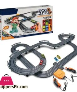 Track Racing Cars With 4High Speed Slot For Kids