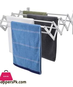 Wall Mounted Steel Clothes Drying Standcloth Dryer Racks/Towel Dry Foldable Laundry Rack Wall Mounted Stand - 2.5 Feet 8 Wall Mounted Steel Clothes Drying Standcloth Dryer Rackstowel Dry Fold Able Laundry Rack Wall Mounted Stand