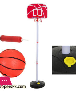 Basketball Set Adjustable Height up to 130 cm and a Ball