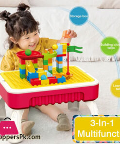 Blocks Creative Table Building Blocks Table Drawing Board 58Pcs 9 Blocks Creative Table Building Blocks Table Drawing Board 58Pcs - Image 2