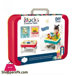Blocks Creative Table Building Blocks Table Drawing Board 58Pcs