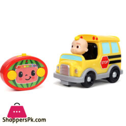 Cocomelon + Schoolbus Cocomelon School Bus, Yellow And Green Cocomelon Bus Cake Topper Decoration