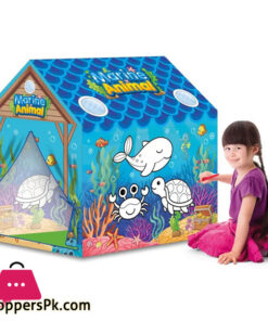 DIY Painting Kids Cartoon Marine Animals Grafitti Tent For Kids