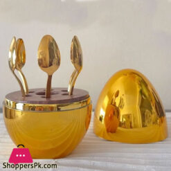 Egg Cutlery/Fork Holder 6Pcs Rose Gold Cc-018