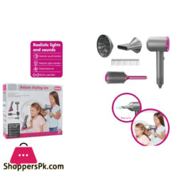 Electric 2 In 1 Hairdryer With Light &Amp; Sound For Girls