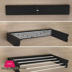 Folding Metal Hanging Hanger Wall Mount For Clothes Drying Rack Foldable And Retractable
