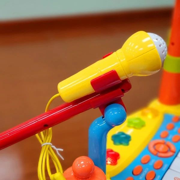 Kids Jazz Drum Toys 2 In 1 Lights Electronic Piano With Keyboard Electric Musical Instrument Toys