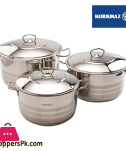Korkmaz Mega Plus Cookware Set - 6 Pcs