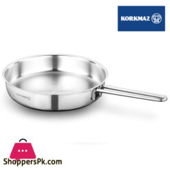 Korkmaz Perla Stainless Steel Fry Pan 24x5cm