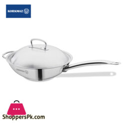 Korkmaz Proline Wok With Auxiliary Handle 32X9Cm