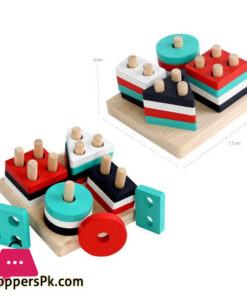 Multicolor Wooden Educational Toys 5 Multicolor Wooden Educational Toys - Image 2
