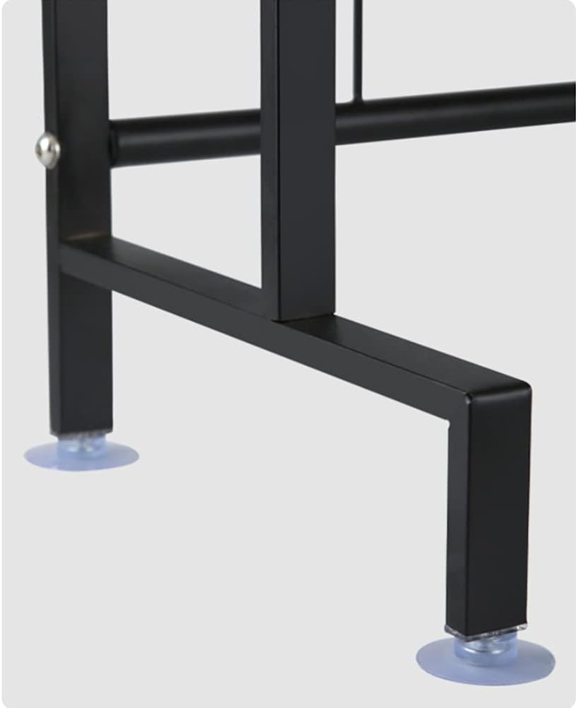 Over The Sink Adjustable Dish Drying Rack Drainer For Kitchen Organization Storage Space Saver Shelf Holder With 6 Utility Hooks Dish Rack Over 85Cm