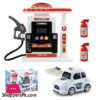Simulated Gas Station &Amp; Car Playset Toy For Kids