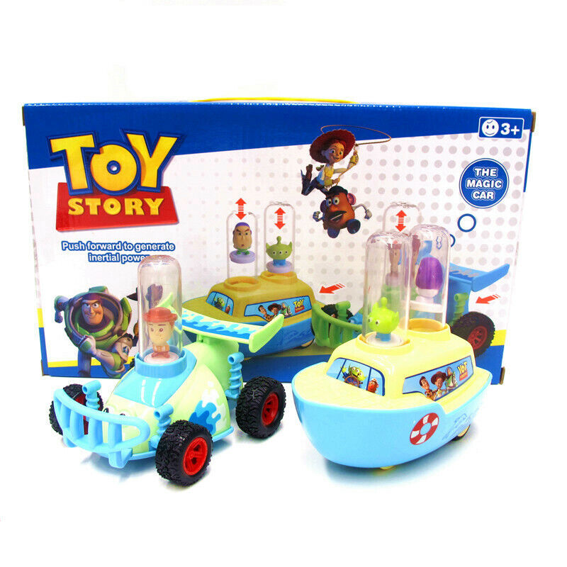 Toy Story Woody Buzz Alien The Magic Car Boat Fun Push Vehicle Figures Kids Play