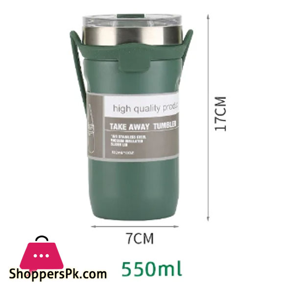 Tumbler Thermal Insulation Stainless Steel Vacuum Flasks Double Wall Drinkware 550Ml