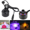 Ultrasonic Mist Maker Water Fountain Pond Atomizer Colorful Proxy Lights With Adapter