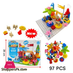 Wisdom Zoo Blocks DIY Assembling Building Blocks 97 Pcs