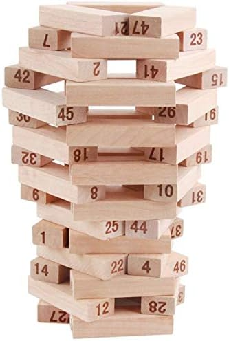 Wooden Stacking Board Games Tumble Tower Building Blocks Set