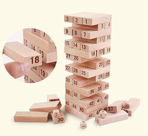 Wooden Stacking Board Games Tumble Tower Building Blocks Set