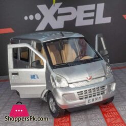 124 Wuling Rongguang Van Alloy Car Model Diecast Metal Toy Vehicles Model Sound And Light Simulation Collection