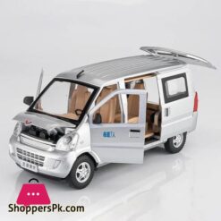 124 Wuling Rongguang Van Alloy Car Model Diecast Metal Toy Vehicles Model Sound And Light Simulation Collection
