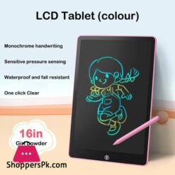16 Inch Multicolor Display Lcd Drawing Writing Tablet For Kids &Amp; Adults With Pen Eraseable Colorful E-Writer Digital Memo Pad 15 8 10 12 16 Multicolor Display Lcd Drawing Writing Tablet For Kids Adults With Pen Eraseable Colorful E Writer Digital Memo Pad