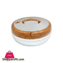 663Lws Round Wood Silver Hotpot 30 Liter