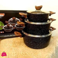 Baroly Germany Brand Granite Cookware Set, 24, 28, 32CM, Premium Quality