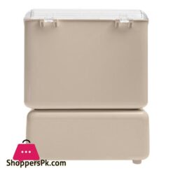 Matrix Exquisite Cosmetic Organizer With Dual Shelves Brushes Holder Makeup Organizer