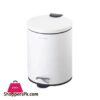 Danny Home Stainless Steel Dustbin Trash Can 5 Liter White