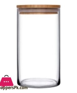 Set Of 3 Glass Spice Jars With Bamboo Lid Eco Kitchen Collection Glass Spice Jars Air Tight 270Ml Spice Jar