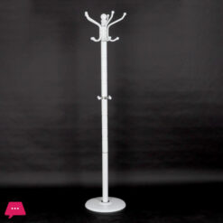Metal Coat Stand With Marble Base White Ess9936