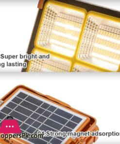 New Led Work Light 2In1 Handheld Solarusb Electricity Charging Light Emergency Light Floodlight Whitered Light Camping Light Spotlight