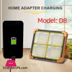 New Led Work Light 2In1 Handheld Solarusb Electricity Charging Light Emergency Light Floodlight Whitered Light Camping Light Spotlight