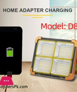 New Led Work Light 2In1 Handheld Solarusb Electricity Charging Light Emergency Light Floodlight Whitered Light Camping Light Spotlight