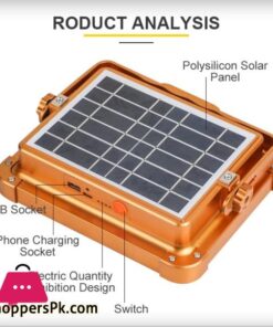New Led Work Light 2In1 Handheld Solarusb Electricity Charging Light Emergency Light Floodlight Whitered Light Camping Light Spotlight