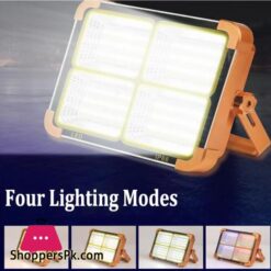 New Led Work Light 2In1 Handheld Solarusb Electricity Charging Light Emergency Light Floodlight Whitered Light Camping Light Spotlight