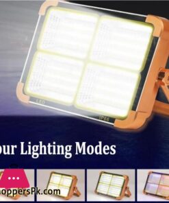 New Led Work Light 2In1 Handheld Solarusb Electricity Charging Light Emergency Light Floodlight Whitered Light Camping Light Spotlight