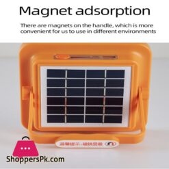 New Led Work Light 2In1 Handheld Solarusb Electricity Charging Light Emergency Light Floodlight Whitered Light Camping Light Spotlight