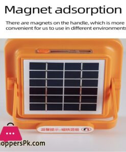 New Led Work Light 2In1 Handheld Solarusb Electricity Charging Light Emergency Light Floodlight Whitered Light Camping Light Spotlight
