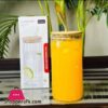 Juice Glass With Straw 1Pc Air Tight Straw Juice Jar 420Ml Epb78L1 High Quality Borosilicate Made Glass Light In Weigh Can Use In Everyday Drink