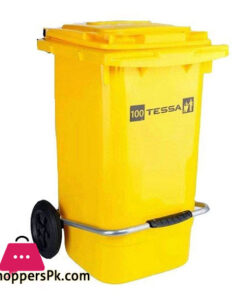Tessa Garbage Bin With Wheel & Foot Pedal 100 Liter Iran Made