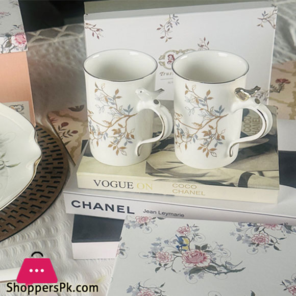 Angela 2Pcs Bird &Amp; Flower Design Mugs Set Brd373 8 Angela 2Pcs Bird &Amp; Flower Design Mugs Set Brd373