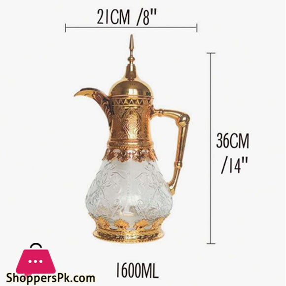 Arabic Style Tea/Juice/Coffee Thermal Insulated Pot 1.6L Sv-36 Gold