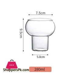 Creative Coffee Mug Gourd Shape Cocktail Glass Cup Yogurt Dessert Glass Mug Drinkware For Gift