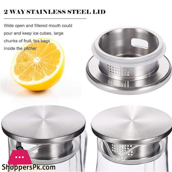 Elegant Water Jug 1.3L Silver Gph27