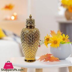 Fancy Ceramic Vase Candy Jar-Medium Yc-084