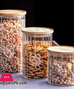 Glass Spice Jars with Lid Glass Spice Jars Air Tight Spice Jar Set of 3